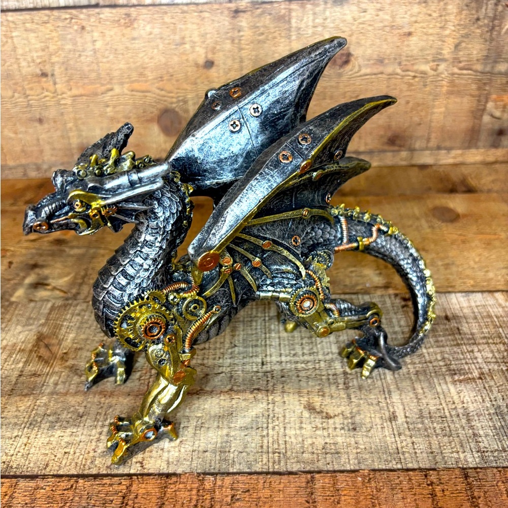 Nemesis Now Small Dracus Machina Mechanical Dragon Figure 20.5cm/8 in Goth Fairy